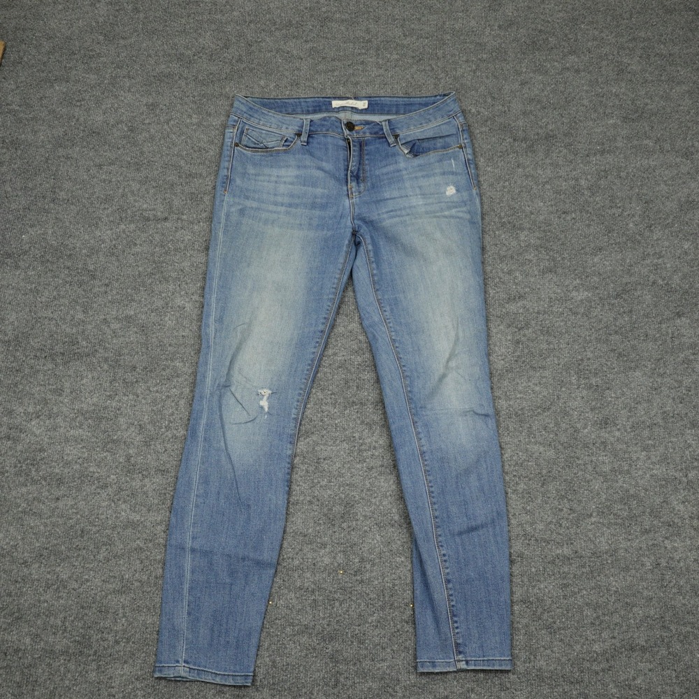 Unpublished Jeans Womens 30 Blue Skinny Distressed Light Wash Stretch UW2000283